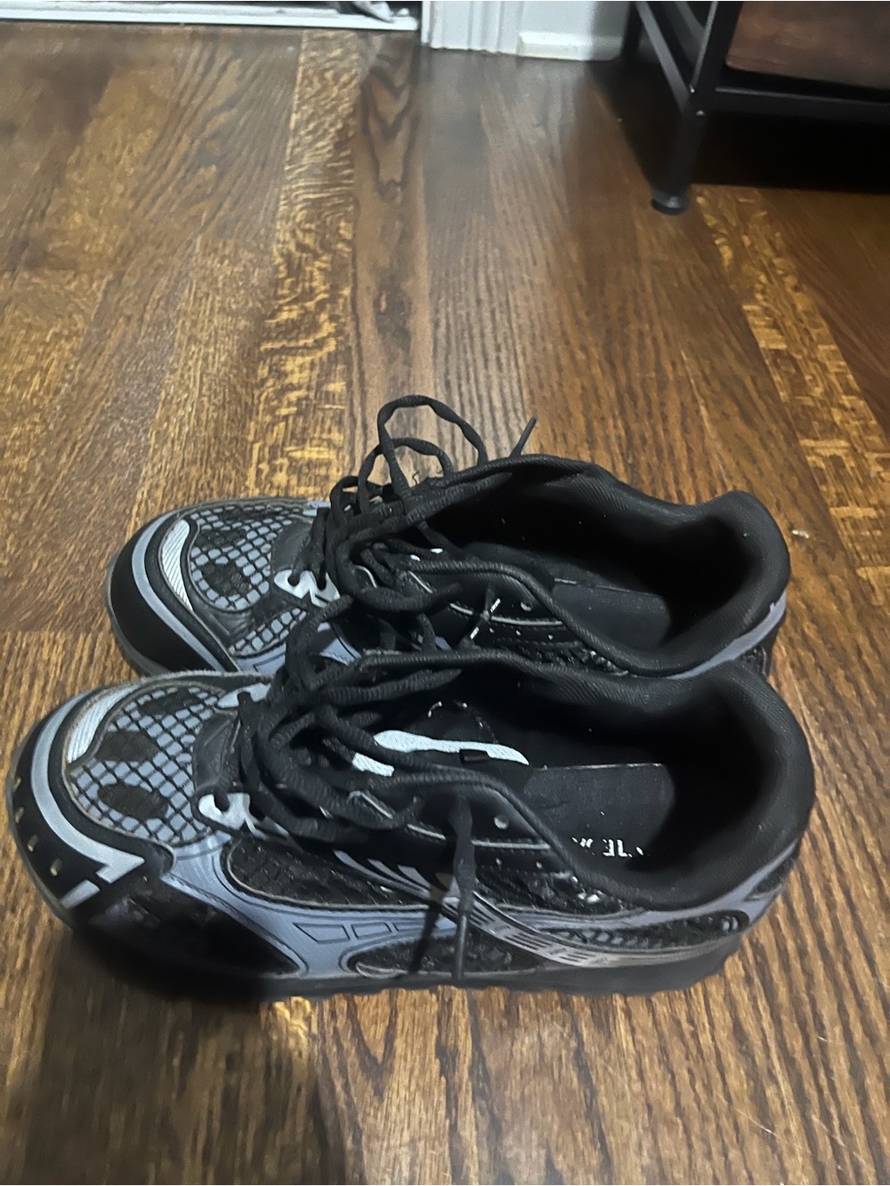 Bottega Veneta Black and Silver Men's Sneakers